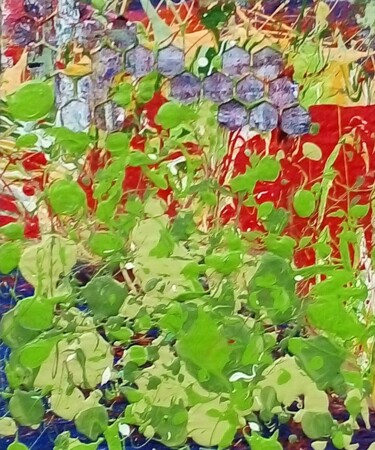 Peinture intitulée "Le jardin" par Philippe Karsenty, Œuvre d'art originale, Acrylique