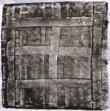 Prenten & gravures getiteld "quadrillage 8" door Philippe Louis Brognon, Origineel Kunstwerk, Monotype