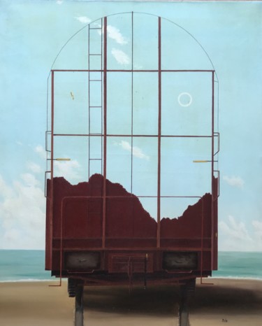Ζωγραφική με τίτλο "Le voyage" από Philippe Manson, Αυθεντικά έργα τέχνης, Λάδι