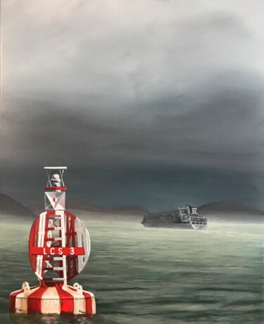 Pittura intitolato "Leaving Hong-Kong I…" da Philippe Manson, Opera d'arte originale, Acrilico Montato su Telaio per barella…