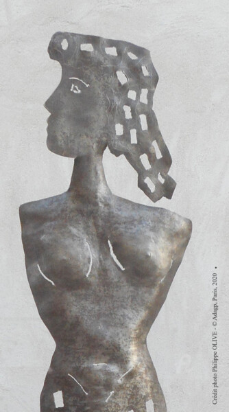Escultura intitulada "FIGURE - 115" por Philippe Olive, Obras de arte originais, Metais