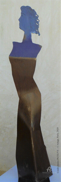 Escultura titulada "FIGURE 101" por Philippe Olive, Obra de arte original, Metales