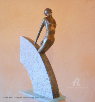 Escultura titulada "EVEIL" por Philippe Olive, Obra de arte original, Bronce