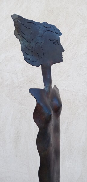 "FIGURE Forgée 140 cm" başlıklı Heykel Philippe Olive tarafından, Orijinal sanat, Metaller