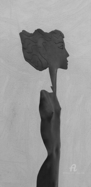 Escultura titulada "FIGURE Forgée 137" por Philippe Olive, Obra de arte original, Metales