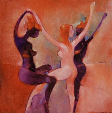 Peinture intitulée "DANSE UNIE" par Philippe Graillot (TORGALLI), Œuvre d'art originale, Huile