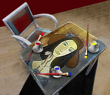 "Trois " Modigliani…" başlıklı Dijital Sanat Philippe Renou tarafından, Orijinal sanat, Foto Montaj