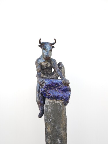 Skulptur mit dem Titel ""Le minotaure" 2ème…" von Philippe Rude, Original-Kunstwerk, Ton