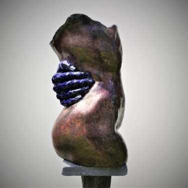 Sculpture intitulée "la danse bleue" par Philippe Rude, Œuvre d'art originale, Argile
