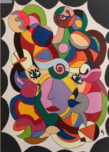 Painting titled "BULLES" by Philippe Seigle, Original Artwork