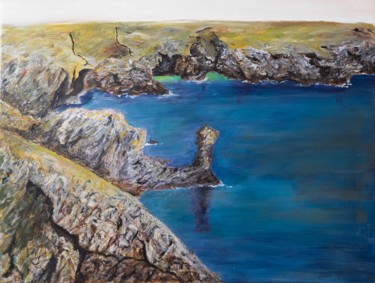 Peinture intitulée "Anse du Squeul Locm…" par Philippe Viard, Œuvre d'art originale, Acrylique