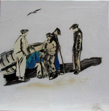 Peinture intitulée "Les gars de la mer 5" par Philippe Blanchard, Œuvre d'art originale, Acrylique