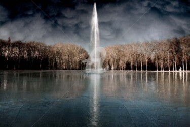 Fotografia intitolato "Plan d'eau Parc de…" da Philippe Bousseau, Opera d'arte originale, Fotografia digitale