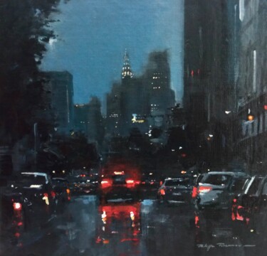 Painting titled "New York city , réf…" by Philippe Perennou, Original Artwork, Acrylic