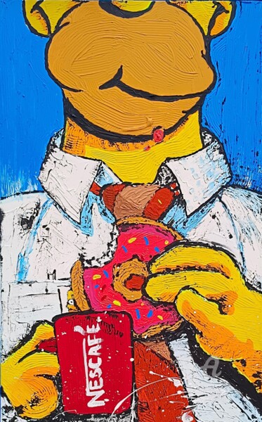 Peinture intitulée "Homero Vipold" par Philippe Toneut, Œuvre d'art originale, Acrylique Monté sur Châssis en bois