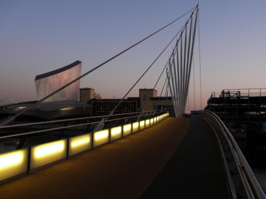Фотография под названием "Sunset, footbridge…" - Kevin C Lee, Подлинное произведение искусства