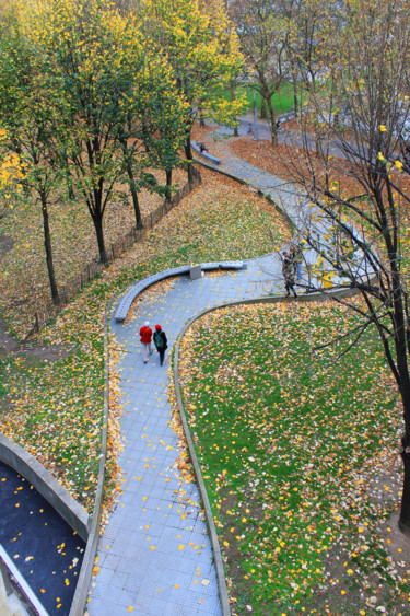 Photography titled "Autumn Pathway" by Kevin C Lee, Original Artwork