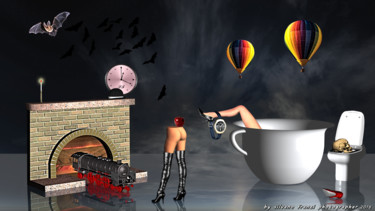 Digital Arts titled "Honky-tonk Train Bl…" by Phõtos_gráphein, Original Artwork, Manipulated Photography