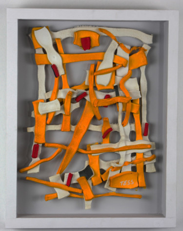 Sculpture intitulée "Cette volage beauté" par Jerôme Tesseyre (TESS), Œuvre d'art originale, Plastique Monté sur Panneau de…