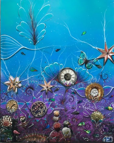Peinture intitulée "Océan Dream" par Philippe Sidot Et Charlotte Carsin, Œuvre d'art originale