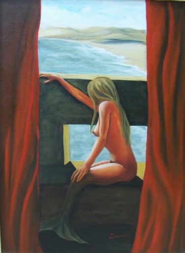 Painting titled "Metamorphose" by Phybra, Original Artwork, Oil