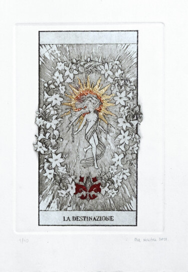 Prenten & gravures getiteld "La destinazione" door Pia Nicotra, Origineel Kunstwerk, Ets