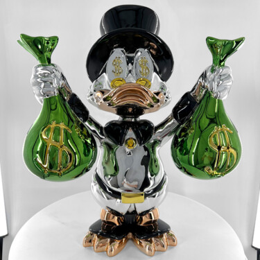 Rzeźba zatytułowany „Billionaire Duck Si…” autorstwa Pieri Gallery (Pieri), Oryginalna praca, Żywica