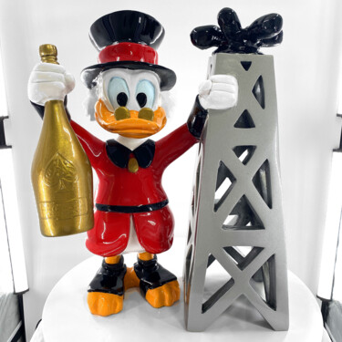 Sculpture titled "Duck Oil Edition by…" by Pieri Gallery (Pieri), Original Artwork, Resin