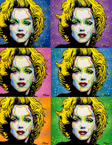 Картина под названием "Marilyn Monroe Smal…" - Pieri Gallery (Pieri), Подлинное произведение искусства, Акрил Установлен на…
