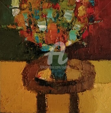 Painting titled "Bouquet" by Pierre-Antoine Lépine, Original Artwork, Oil