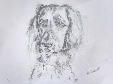 Drawing titled "Mila" by Pierre Gueroult, Original Artwork, Pencil