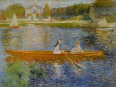 Pittura intitolato "La Yole" da Pierre Auguste Renoir, Opera d'arte originale, Olio