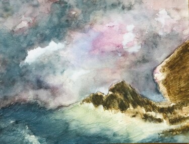 Malerei mit dem Titel "Marine_#2" von Pierre Charpentier, Original-Kunstwerk, Aquarell