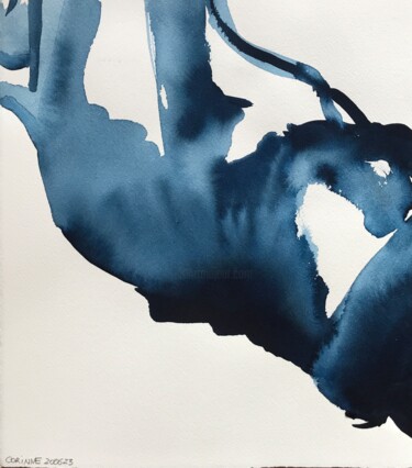Картина под названием "Nu allongé" - Pierre Charpentier, Подлинное произведение искусства, Чернила