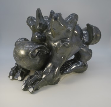 Sculpture titled "contrition" by Pierre David, Original Artwork, Ceramics