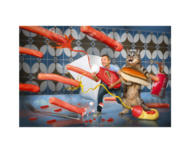 Fotografia intitulada "Hot Dog Commando 12…" por Pierre Duquoc, Obras de arte originais, Fotografia Manipulada