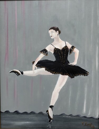 Painting titled "Danseuse étoile" by Pierre Fénié, Original Artwork, Oil