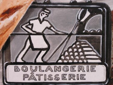 Peinture intitulée "TABLEAUX " BOULANGE…" par Ferraguti  Pierre-Gilles, Œuvre d'art originale, Huile