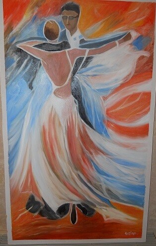 Pintura titulada "LA DANSE" por Pierre Isaac Gozlan, Obra de arte original, Oleo