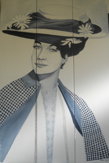 Painting titled "ROMY SHNEIDER" by Pierre Isaac Gozlan, Original Artwork