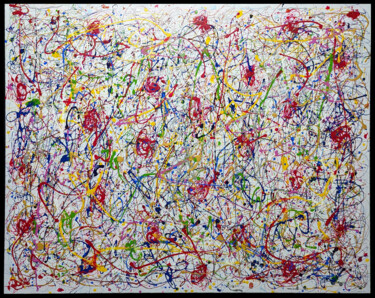 Painting titled "Crasy Atome" by Pierre Lamblin, Original Artwork, Acrylic
