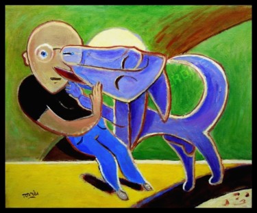 Peinture intitulée "Le baiser  -  The K…" par Pierre-Louis Torres, Œuvre d'art originale, Acrylique