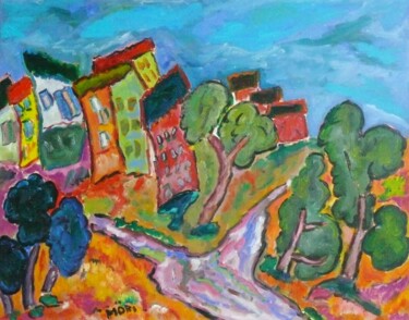 「En Provence」というタイトルの絵画 Pierre Moriによって, オリジナルのアートワーク, オイル