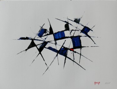 Peinture intitulée "Bleu 786.jpg" par Pierre Morice, Œuvre d'art originale, Huile