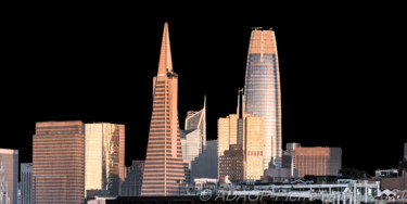 「San Francisco Dark…」というタイトルの写真撮影 Pierre Nadlerによって, オリジナルのアートワーク, デジタル その他の剛性パネルにマウント