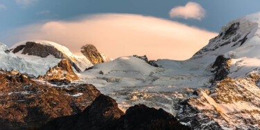 Photographie intitulée "La glacier du Tour…" par Pierre Nadler, Œuvre d'art originale, Photographie numérique Monté sur Autr…