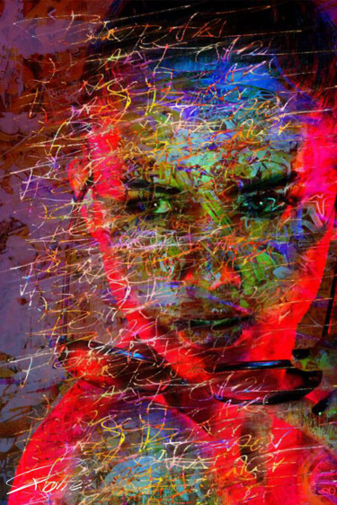 Arte digitale intitolato "GIRLY TAG" da Pierre Olié, Opera d'arte originale, Pittura digitale