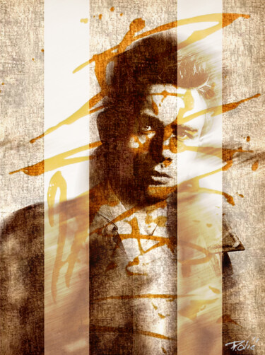 Painting titled "James Dean" by Pierre Olié, Original Artwork, Spray paint