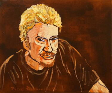 ▷ Johnny Hallyday sur vinyle par PyB, 2022, Peinture