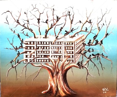 Digital Arts titled "ARBRE habité" by Pierre Peytavin, Original Artwork, 2D Digital Work